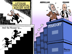 AFGHAN RUN-OFF VOTE  by Paresh Nath