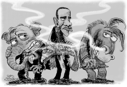 STINKY VETERANS ADMINISTRATION by Daryl Cagle