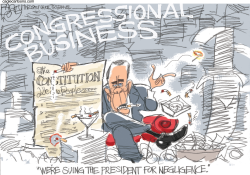 BOEHNER'S BURNING ISSUE by Pat Bagley