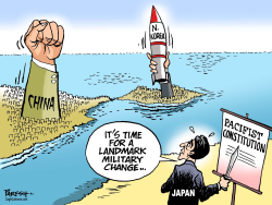 JAPAN’S MILITARY CHANGE  by Paresh Nath