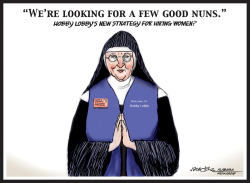 HOBBY LOBBY LOOKING FOR A FEW GOOD NUNS by J.D. Crowe