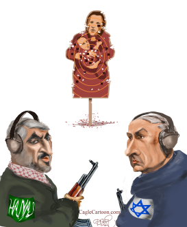 ISRAEL AND HAMAS HAVE COMMON TARGET by Riber Hansson