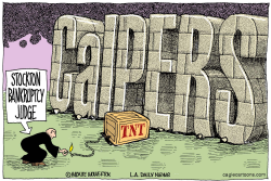 LOCAL-CA STOCKTON BANKRUPTCY AND CALPERS  by Monte Wolverton