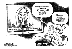 CHELSEA CLINTON SPEAKING FEE by Jimmy Margulies