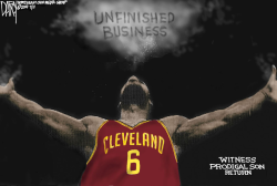 LEBRON RETURNS HOME by Jeff Darcy