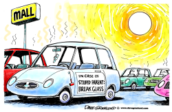 KIDS IN HOT CARS by Dave Granlund