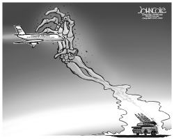 RUSSIA AND MH17 BW by John Cole