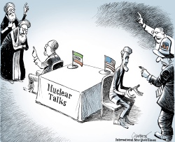 TALKS WITH IRAN GO ON AND ON by Patrick Chappatte