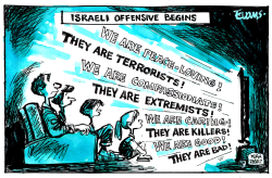 ISRAELI OFFENSIVE BEGINS by Malcolm Evans