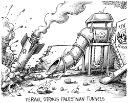 ISRAELI STRIKE by Adam Zyglis
