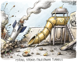 ISRAELI STRIKE  by Adam Zyglis