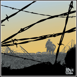 100TH ANNIVERSARY OF WW1 by Aislin