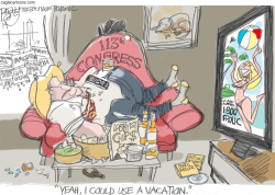 COUCH POTATO CONGRESS  by Pat Bagley
