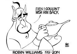 ROBIN WILLIAMS, B/W by Randy Bish