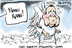ROBIN WILLIAMS RIP by Milt Priggee
