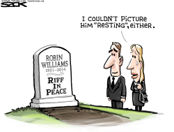 ROBIN WILLIAMS RIP   by Steve Sack