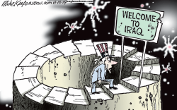 BACK TO IRAQ  by Mike Keefe