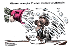 OBAMA ACCEPTS THE ICE BUCKET CHALLENGE  by Jimmy Margulies