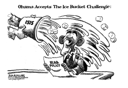 OBAMA ACCEPTS THE ICE BUCKET CHALLENGE by Jimmy Margulies