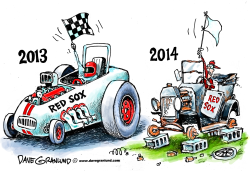 RED SOX 2013 VS 2014 by Dave Granlund