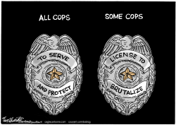 POLICE BRUTALITY by Bob Englehart