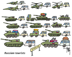 RUSSIAN TOURISTS by Arend Van Dam