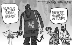 ISIS VS WESTERN MODERNITY  by Mike Keefe