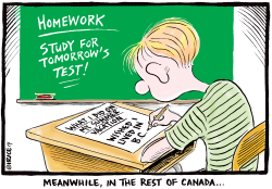 SCHOOL BEGINS ELSEWHERE IN CANADA by Ingrid Rice