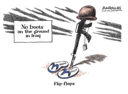 NO BOOTS ON THE GROUND IN IRAQ  by Jimmy Margulies