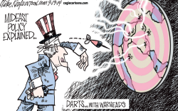 MIDEAST POLICY  by Mike Keefe