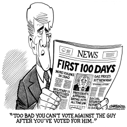 JOHN KERRY WISHES VOTERS COULD VOTE AGAINST BUSH AFTER VOTING FOR HIM by R.J. Matson