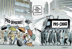 PROTESTS IN HONG KONG by Patrick Chappatte