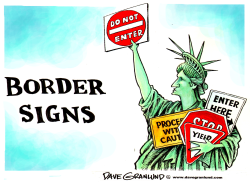 BORDER SIGNS by Dave Granlund