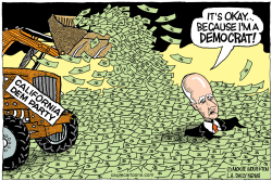 LOCAL-CA JERRY BROWN AWASH IN FUNDS  by Monte Wolverton