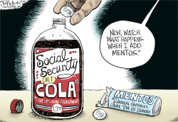 SOCIAL SECURITY COLA by Joe Heller