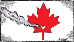 CANADA TERRORISM by Bob Englehart