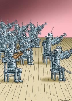 ROBOT MUSICIANS by Marian Kamensky
