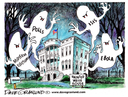 HAUNTED WHITE HOUSE 2014 by Dave Granlund