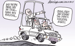 THE POPE AND SCIENCE  by Mike Keefe