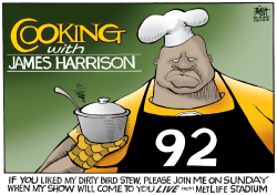 JAMES HARRISON AND THE STEELERS,  by Randy Bish