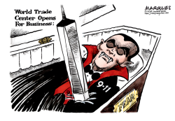 WORLD TRADE CENTER OPENS  by Jimmy Margulies