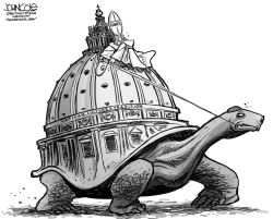 FRANCIS AND THE VATICAN BW by John Cole