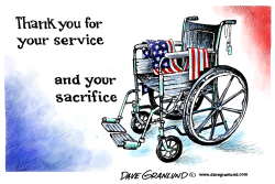 VETERANS DAY AND SACRIFICE by Dave Granlund