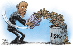 OBAMA SENDS MORE TROOPS TO IRAQ  by Daryl Cagle