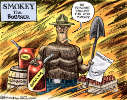 SMOKEY THE BOEHNER by Kevin Siers