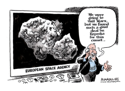 LANDING ON A COMET  by Jimmy Margulies