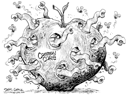 WORMS IN THE COMMON CORE by Daryl Cagle