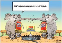 CONGRESSIONAL REPUBLICANS ARE WARY OF GOVERNING TRAP- by R.J. Matson