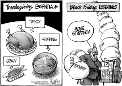 THANKSGIVING ESSENTIALS by Nate Beeler