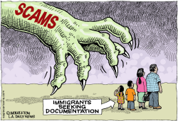 IMMIGRATION SCAMS  by Monte Wolverton